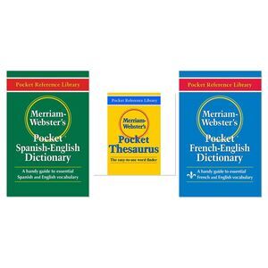 Merriam-Webster Pocket Reference Trio 3-Book Complete Bundle Set